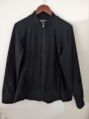 Women's Black Full-Zip Jacket